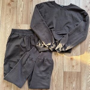 Zara Brown Track Pants & Joggers Set